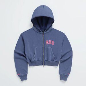 GAP x MADHAPPY FULL ZIP CROP HOODIE